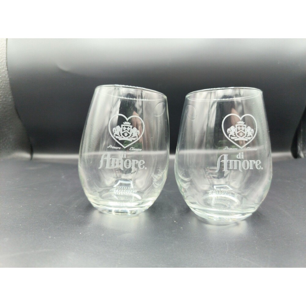 Set of 2 di Amore Primero Classico Clear Libbey Rock Liqueur Glass 3.5"